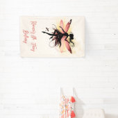 Magische betoverde Fairy silhouet kinderen verjaar Spandoek (Insitu)