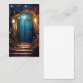 Magische betoverde Forest Fantasy Antiek deur Visitekaartje (Voorkant / Achterkant)