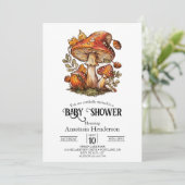 Magische betoverde paddenstoel Baby shower Kaart (Staand voorkant)