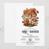 Magische betoverde paddenstoel Baby shower Kaart (Voorkant / Achterkant)