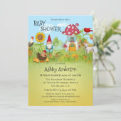 Magische betoverde tuin Baby shower uitnodiging (Staand voorkant)