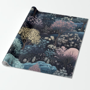 Magische betoverde Winter Forest Kerstmis Cadeaupapier