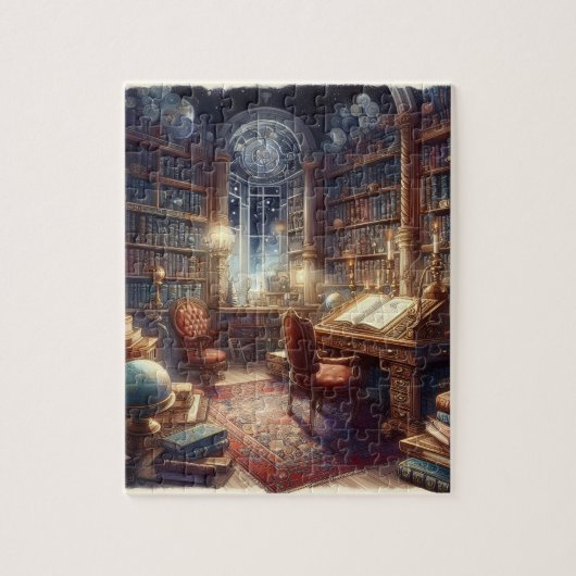 Magische Bibliotheek puzzel Legpuzzel (Verticaal)
