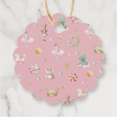 Magische Blauw Notenkraker Meisje Verjaardag Bloem Bedankjes Labels (Achterkant)