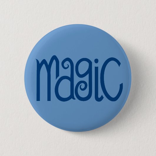 Magische blauwe Button (Voorkant)
