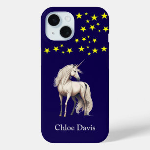 Magische Blauwe Eenhoorn iPhone 15 Case