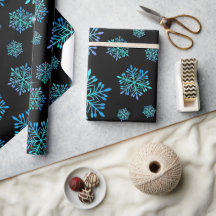 Magische blauwe esthetische sneeuwvlokken