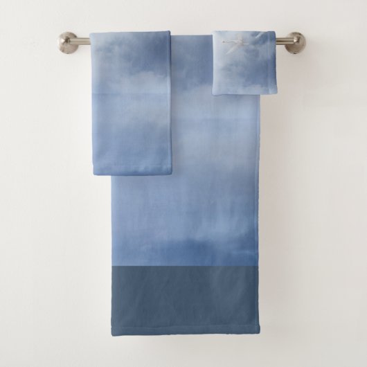 Magische blauwe hemel met vliegende zwemmen bad handdoek (Insitu)