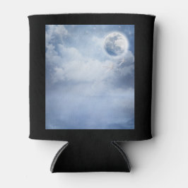 Magische blauwe hemel met vliegende zwemmen blikjeskoeler