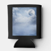 Magische blauwe hemel met vliegende zwemmen blikjeskoeler (Achterkant)