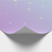 Magische Blauwe Lila Bokeh Aesthetische Gradiënt O Cadeaupapier (Hoek)