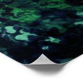 Magische Blauwe Paddenstoelen Poster (Hoek)