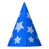 Magische Blauwe Sterren Party Pet Feesthoedjes (Achterkant)