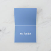 Magische blauwe vlinder bedankkaart (Binnen)