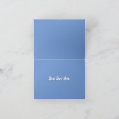 Magische blauwe vlinder bedankkaart (Binnen)