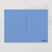 Magische blauwe vlinder briefkaart (Achterkant)