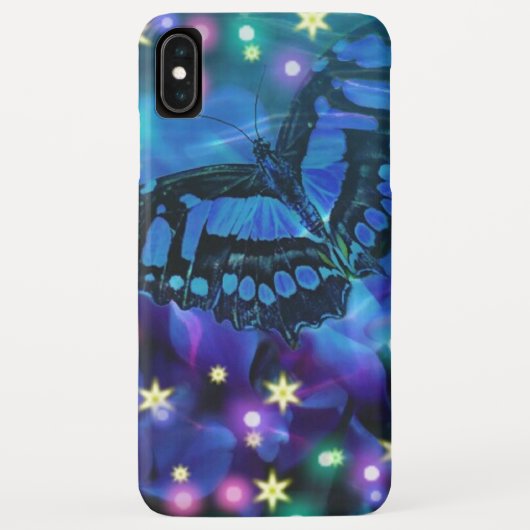 Magische blauwe vlinder Case-Mate iPhone case (Achterkant)