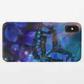 Magische blauwe vlinder Case-Mate iPhone case (Achterkant (horizontaal))