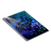 Magische blauwe vlinder notitieboek (Rechterzijde)