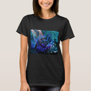 Magische blauwe vlinder t-shirt