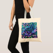 Magische blauwe vlinder tote bag (Voorkant (product))