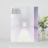 Magische Bloem Briefhoofd Ontwerp (Staand voorkant)