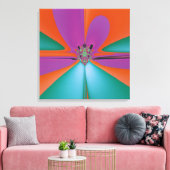 Magische Bloem Canvas Afdruk (Insitu (Woonkamer))