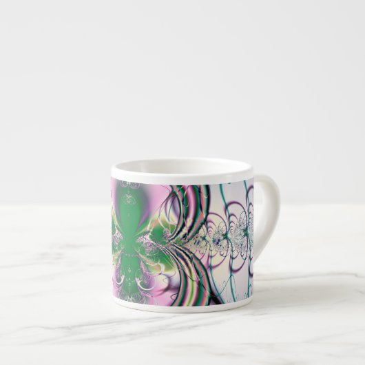 Magische Bloem Espresso Kop (Voorkant rechts)