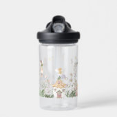 Magische Bloem Fee | Monogram Waterfles (Voorkant)