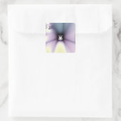 Magische Bloem Vierkante Sticker (Tas)