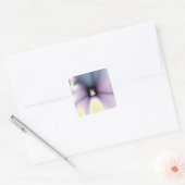 Magische Bloem Vierkante Sticker (Envelop)