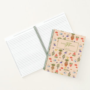 Magische Bloemen Alraun Patroon Notitieboek