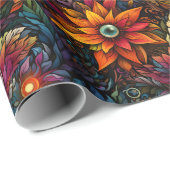 Magische Bloemen & Bladeren Cadeaupapier (Rol Hoek)