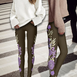 Magische bloemen Feestelijke bloemen Leggings