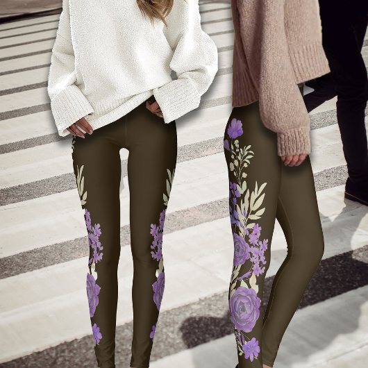 Magische bloemen Feestelijke bloemen Leggings