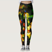Magische bloemen funky leggings (Voorkant)