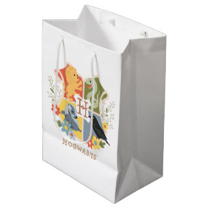 Magische Bloemen HOGWARTS™ Wapen Medium Cadeauzakje