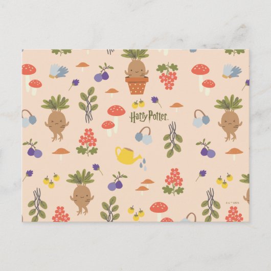 Magische bloemen Mandrake patroon Briefkaart (Voorkant)