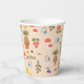 Magische bloemen Mandrake patroon Papieren Bekers (Achterkant)