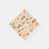 Magische bloemen Mandrake patroon Servet (Hoek)