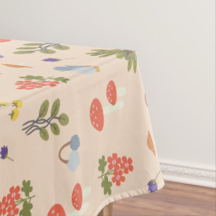 Magische bloemen Mandrake patroon Tafelkleed