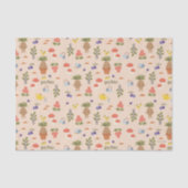 Magische bloemen Mandrake patroon Tissuepapier (Voorkant)