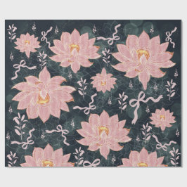 Magische bloemen met glinsterend ontwerp  cadeaupapier