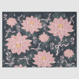 Magische bloemen met glinsterend ontwerp  tissuepapier