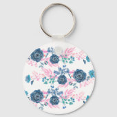 Magische bloemen personaliseren naam sleutelhanger (Achterkant)