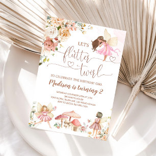 Magische Bloemen Sprookjesprinses Verjaardag Kaart