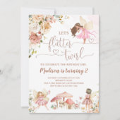 Magische Bloemen Sprookjesprinses Verjaardag Kaart (Voorkant)