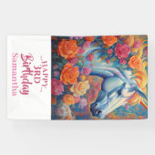 Magische bloemeneenhoorn banner (Horizontaal)