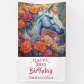 Magische bloemeneenhoorn banner (Verticaal)