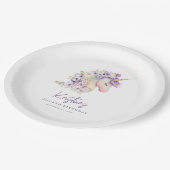 Magische bloemeneenhoorn Verjaardag Papieren Bordje (Gekanteld)